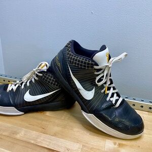 Nike Zoom Kobe 4 IV Del Sol Black Yellow Mamba Sneakers 344335-011 Men’s 14 Rare